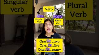 One Or Many Right Verb shortsenglish languageskills [upl. by Hoffert954]