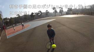 小学校3年生テニス初心者が2時間でラリーができるようになる方法 How to teach Tennis 9 years old boy [upl. by Shara]