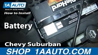 How To Replace Battery 0006 Chevy Suburban [upl. by Naeruat]