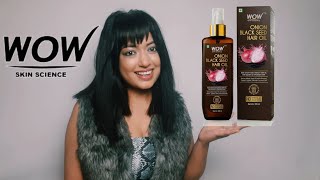 Wow Onion Black Seed Hair Oil Review  RUTUMA [upl. by Dadelos]