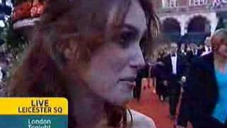 Atonement  Keira Knightley  London Tonights Interview [upl. by Handy722]