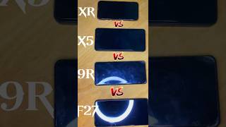 iPhone XR vs poco X5 vs oneplus 9R vs oppo F27 power on test😱💀 [upl. by Josiah694]