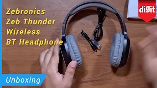 Zebronics Zeb Thunder Wireless BT Headphone Unboxing [upl. by Yajet]