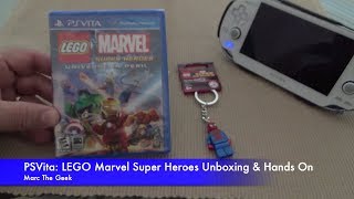 PSVita Lego Marvel Super Heroes Unboxing amp Hands On [upl. by Freytag]