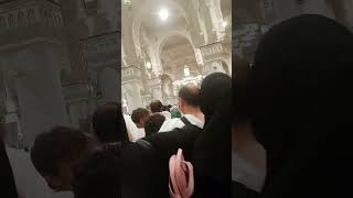 Azan Mughrab in Haram King Fahad Gate اكسبلور kingfahad haramain arabic [upl. by Ilojne817]