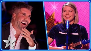 Abi CarterSimpsons modern day FAIRY TALES  SemiFinals  BGT 2023 [upl. by Gesner168]