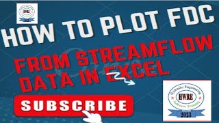 How to plot FDC from streamflow data in Excelhydraulicengineering8463 energy flow DataAnalysis [upl. by Bodi894]