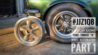 Vintage American Racing Torq  Thrust “D“ Wheel Restoration 1968 Ford Mustang Fastback Part 1 of 2 [upl. by Laddie424]