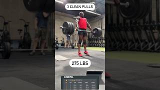 3 Reps Clean Pulls  75 clean olympicweightlifting olylifting [upl. by Idnic]