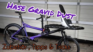 Hase Gravid Dust Gravel Lastenrad Zubehör Tipps und Tricks hasebikes fahrrad cargo zubehör [upl. by Aivato]