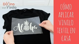 Cómo CREAR Estampados con VINILO TEXTIL sobre Camisetas 👕 FUNCIONA CON PLANCHA NORMAL [upl. by Mckenna421]