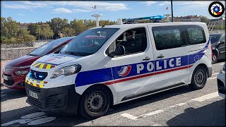 Lyon  Police Nationale  Voiture Banalisée [upl. by Eneroc674]