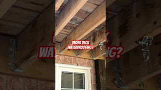 Adding waterproofing after deck construction waterproofing construction diy [upl. by Rengia541]