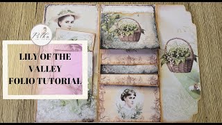 GRUNGY FLOWERS  LILY OF THE VALLEY FOLIO FULL TUTORIAL [upl. by Anthia]