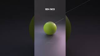 Cloth Simulation 1 vs 262k Faces🎾 blender3d 3d blender 3danimation 3dart clothsimulation [upl. by Einon]