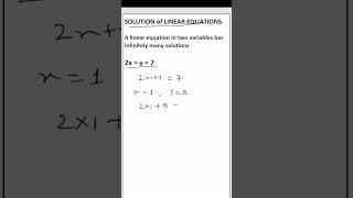 Linear Equations in ax  by c  0 Solution Part4 CLASS 9 exam basicmath education mathematics [upl. by Soule]