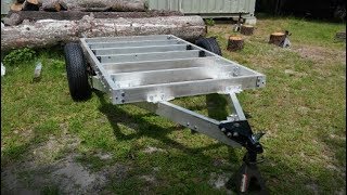 How to Build a 5x8 Aluminum Utility Trailer Step by Step [upl. by Evangeline762]