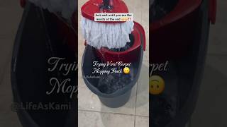 Trying Viral Carpet Mopping hack 😳 tipsandtricks howto tips clean cleaning asmr asmrsounds [upl. by Ennovaj]