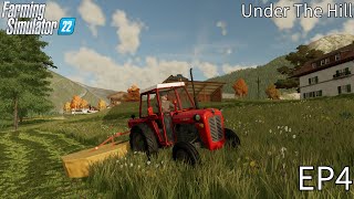 Krave in delo na travniku  Farming Simulator 22  Under The Hill  Ep4 [upl. by Nagn180]