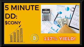 5 Minute DD CONY The truth behind the 117 Dividend Yield [upl. by Hsoj]