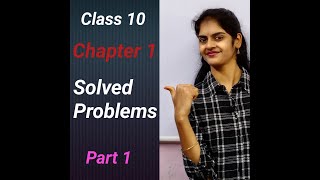 Class 10  Chapter 1  Real Numbers  Solved problems Part 1  CBSE  TS  AP [upl. by Lavina]