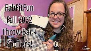 Fab Fit Fun Fall 2022 Throwback Spoilers [upl. by Fadil]