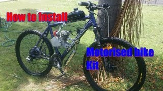 Installing an 80cc Motorized Bike Kit [upl. by Ecaroh813]