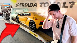 ACCIDENTE EN EL DESIERTO DE DUBAI CON EL LAMBORGHINI Y LLEGA LA POLICIA  ALFREDO VALENZUELA [upl. by Ahsan]