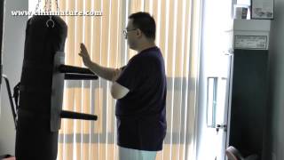 Wing Chun Attachmate Assembly and Demonstration Solid Non Swinging Wooden Dummy [upl. by Vikky772]