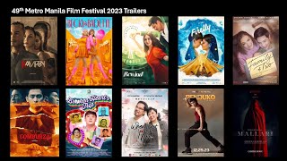 MMFF 2023 Entries Full Trailers  ALL MOVIES  49th Metro Manila Film Festival [upl. by Anirbes673]