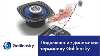 Подключение динамиков к терминалу Galileosky [upl. by Ruhtra942]