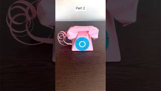 Part 2 How to make a hand crank telephone out of paper [upl. by Ajiram]