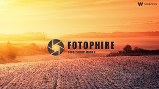 Making Slideshow Videos Easily using Fotophire Slideshow Maker [upl. by Pember531]