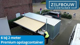 6 bij 2 meter Premium opslagcontainer [upl. by Bainbridge]