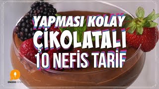 Yapması Kolay Çikolatalı 10 Nefis Tarif  Onedio Yemek  Tatlı Tarifleri [upl. by Zednanref]