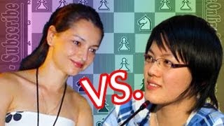 GM Alexandra Kosteniuk Vs Grandmaster Hou Yifan  Womens Grand Prix [upl. by Ingles]