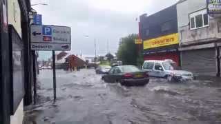 Nuneaton Queens Road flood 19714 [upl. by Trenna]