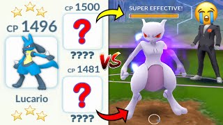 Beating Giovanni Using Pokemon Under 1500cp for Shadow Mewtwo in Pokemon Go [upl. by Chenay41]