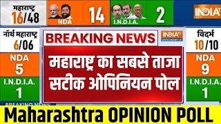 India Tv Maharashtra Opinion Poll महाराष्ट्र का सबसे ताजा सटीक ओपिनियन पोल  Lok Sabha Electiion 24 [upl. by Yadsendew129]