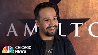 LinManuel Miranda reflects on Hamiltons massive success and the shows return to Chicago [upl. by Au137]