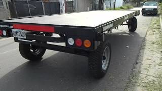 Acoplado 6 y 8 toneladas con plato giratorio trailer www irontrailers com [upl. by Htiel]