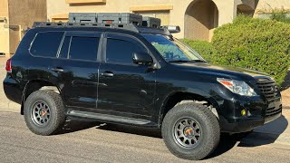 INSTALLING VICTORY 4X4 ROOF RACK ON LX570 2009 [upl. by Bolten906]