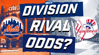 What are the odds on the Mets and Yankees division rivals  What Are The Odds  SNY [upl. by Sihtam584]