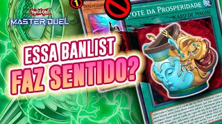 O QUÃO RELEVANTE É A NOVA BANLIST YuGiOh Master Duel [upl. by Madelene418]