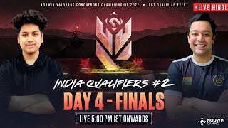 Hindi Valorant Conquerors Championship 2022  India Qualifier 2  Finals  VLT vs GP [upl. by Wandie]