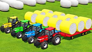 HARVEST amp MAKE COTTON BALES WITH CASE TRACTORS amp HARVESTERS  Farming Simulator 22 [upl. by Amend]