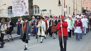 Schönfeld marsch  Imster Schemenlaufen 2024 Festzug  Stadtmusik Imst [upl. by High]