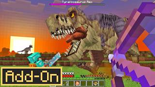 The BEST DINOSAUR ADDON Brings 140 Dinos to Minecraft Bedrock Edition [upl. by Kathryne]