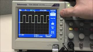 Tektronix  How do I save an image on my TDS2000C oscilloscope [upl. by Blanc428]