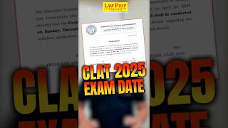 CLAT 2025 Exam Date  Notification Out  National Law Universities nlu [upl. by Kinsman189]